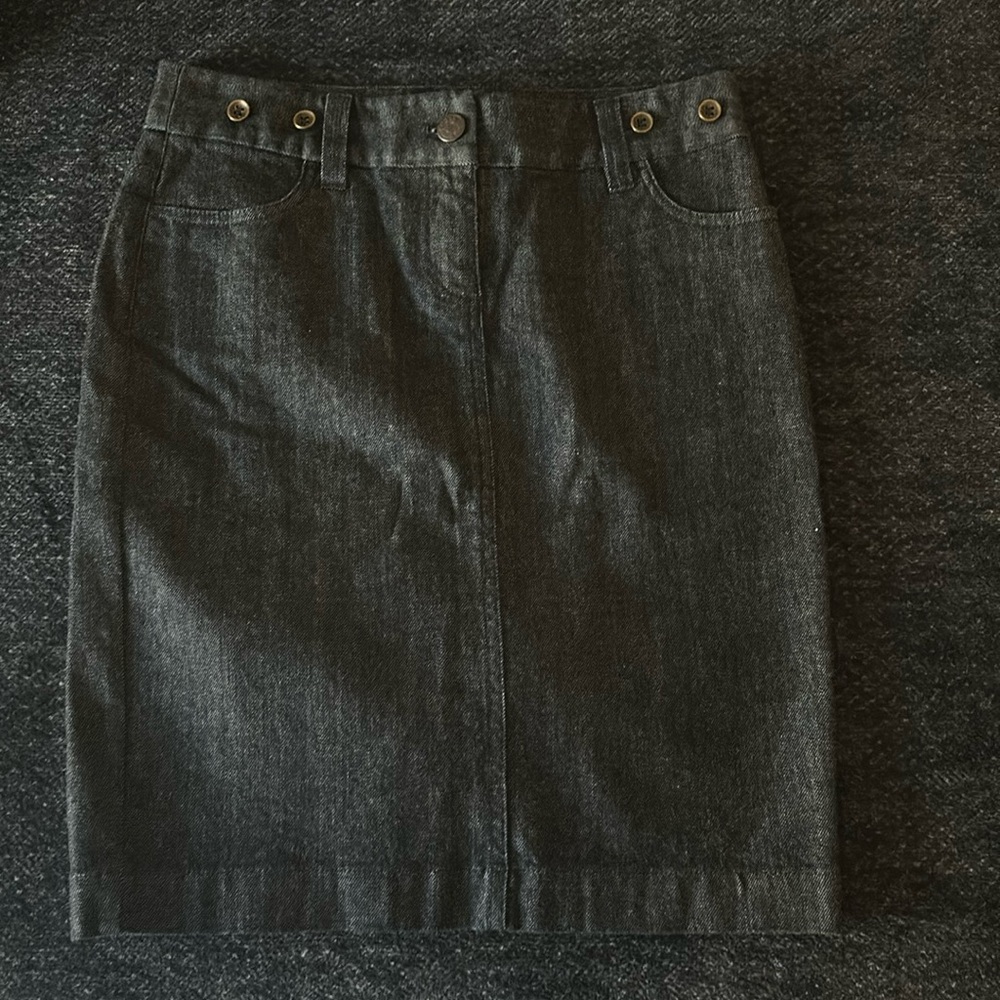 Denim pencil skirt